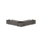 POLYWOOD 48" Nautical L- Shaped Planter Storage Bench Corner Set — Driftwood