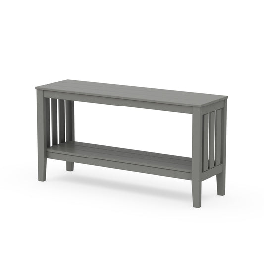 POLYWOOD Acadia 56" Console Table — Slate Grey
