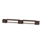 POLYWOOD 60" Vineyard Straight Double Planter Bench Set — Kona