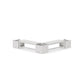 POLYWOOD 48" Country Living L- Shaped Planter Bench Corner Set — Vintage White