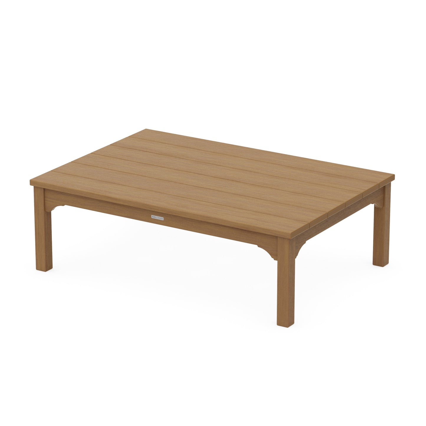 POLYWOOD Chinoiserie Coffee Table — Natural