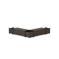 POLYWOOD 48" Nautical L- Shaped Planter Storage Bench Corner Set — Vintage Coffee