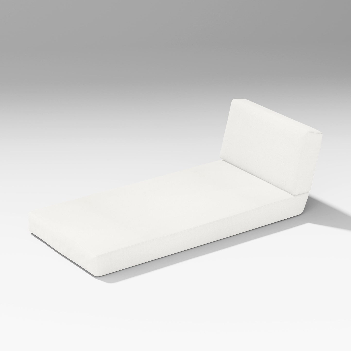 POLYWOOD Latitude Modular Chaise Seat/Back Combo — Natural Linen