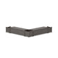 POLYWOOD 60" Country Living L- Shaped Planter Storage Bench Corner Set — Driftwood