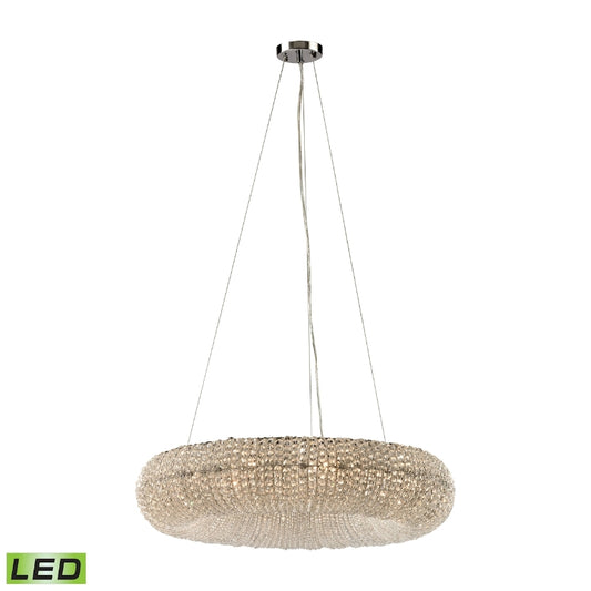 CRYSTAL RING 28'' WIDE 10-LIGHT CHANDELIER  -  FREE SHIPPING !!!