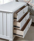 PALMETTO HOME - CANE BAY 3 DRAWER NIGHTSTAND WITH USB