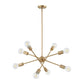 MODULE 22'' WIDE 8-LIGHT CHANDELIER - FREE SHIPPING !!!