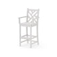 POLYWOOD Chippendale Bar Arm Chair — Vintage White