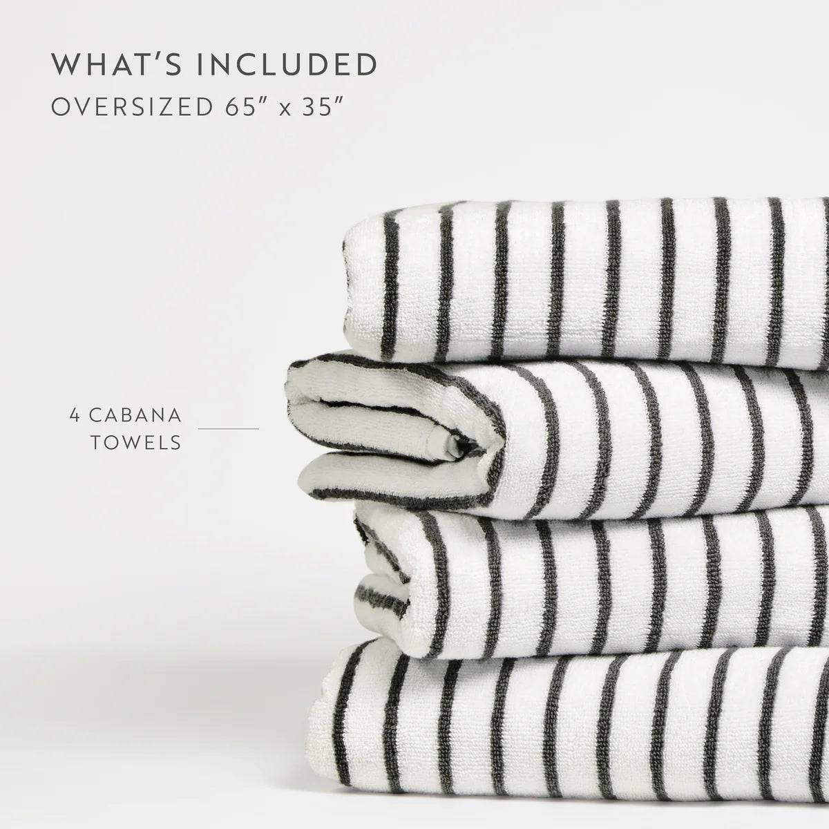 100% Cotton Stripe Cabana Towels