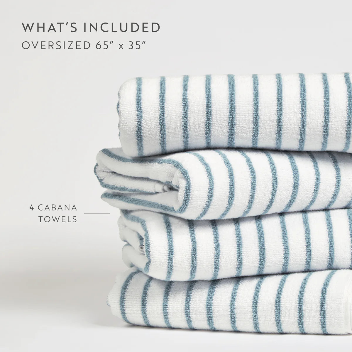 100% Cotton Stripe Cabana Towels