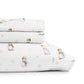 Vintage Snowman 4-Piece Patterned Sheet Set