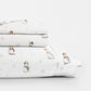 Vintage Snowman 4-Piece Patterned Sheet Set