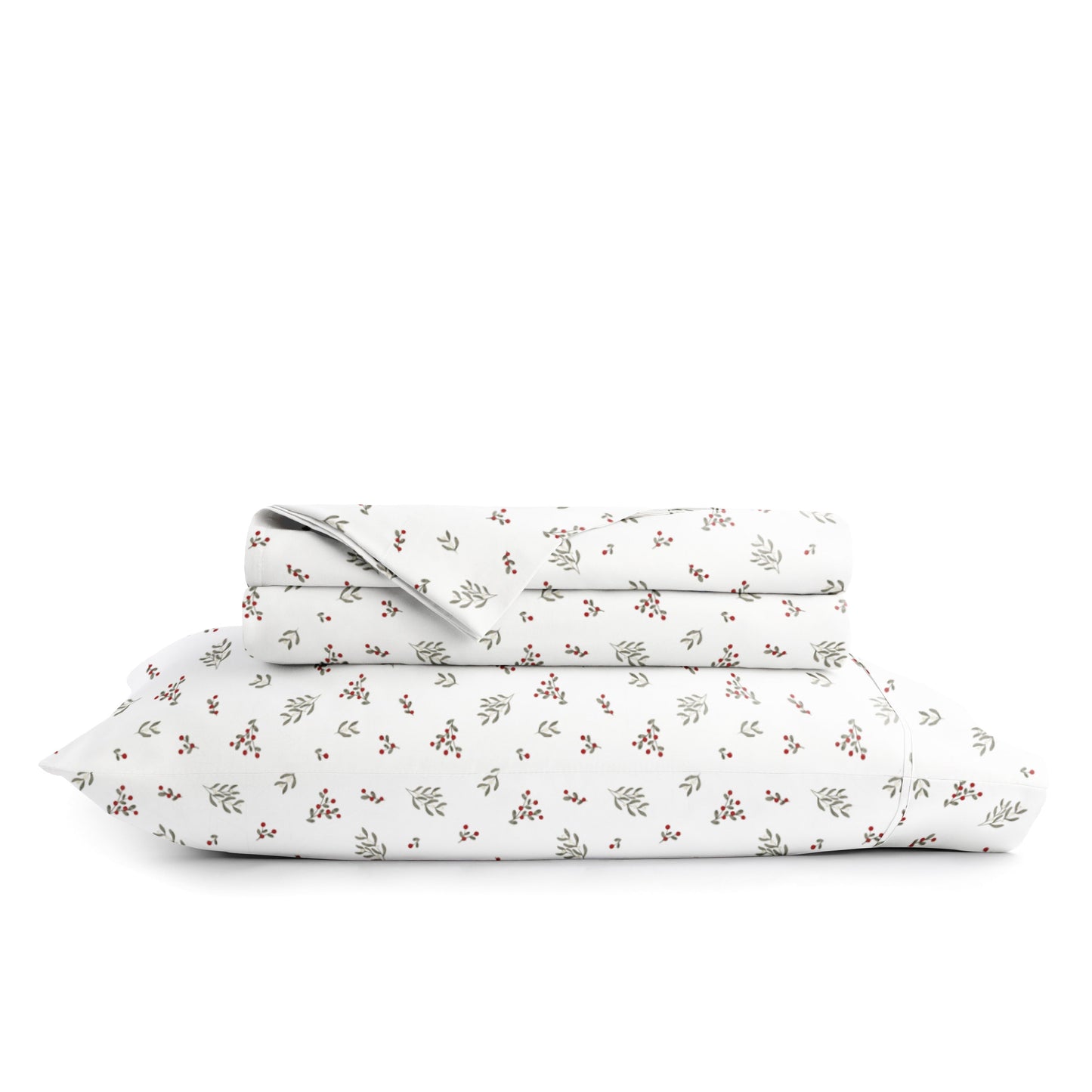 Winter Berries 4-Piece Patterned Sheet Set