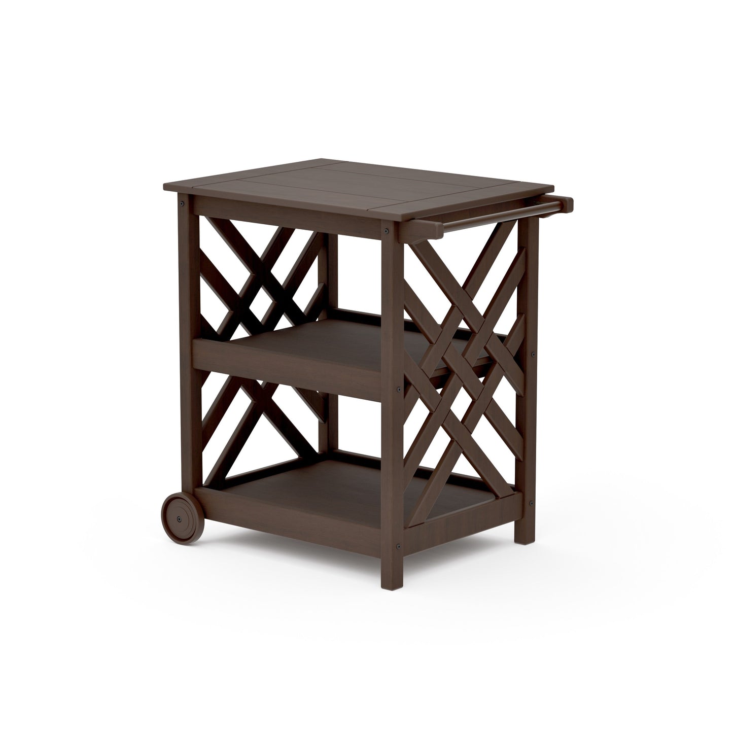POLYWOOD Wovendale Bar Cart — Kona