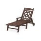 POLYWOOD Chinoiserie Chaise Lounge — Mahogany