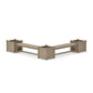 POLYWOOD 60" Vineyard L- Shaped Planter Bench Corner Set - Large — Vintage Sahara