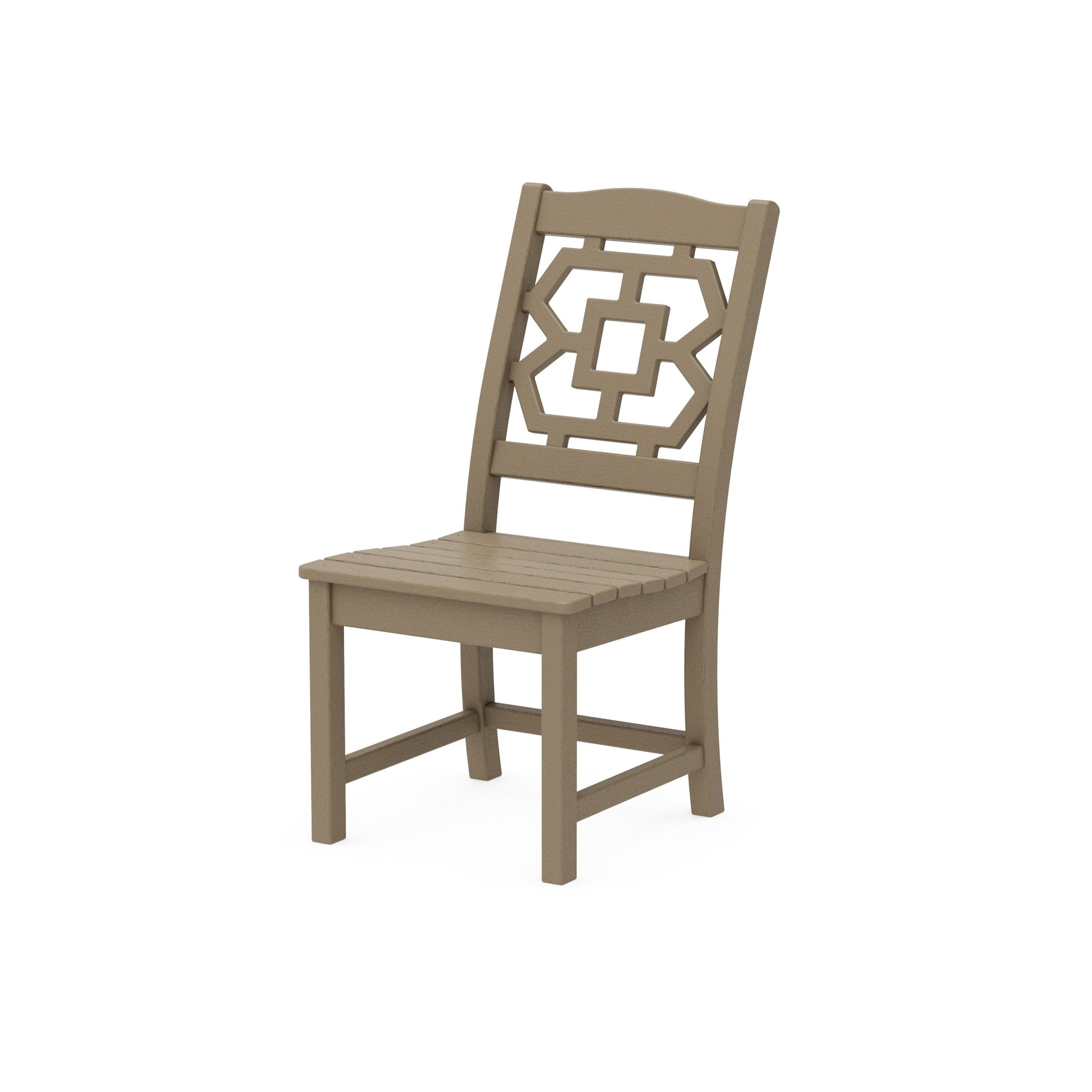 POLYWOOD Chinoiserie Dining Side Chair — Vintage Sahara
