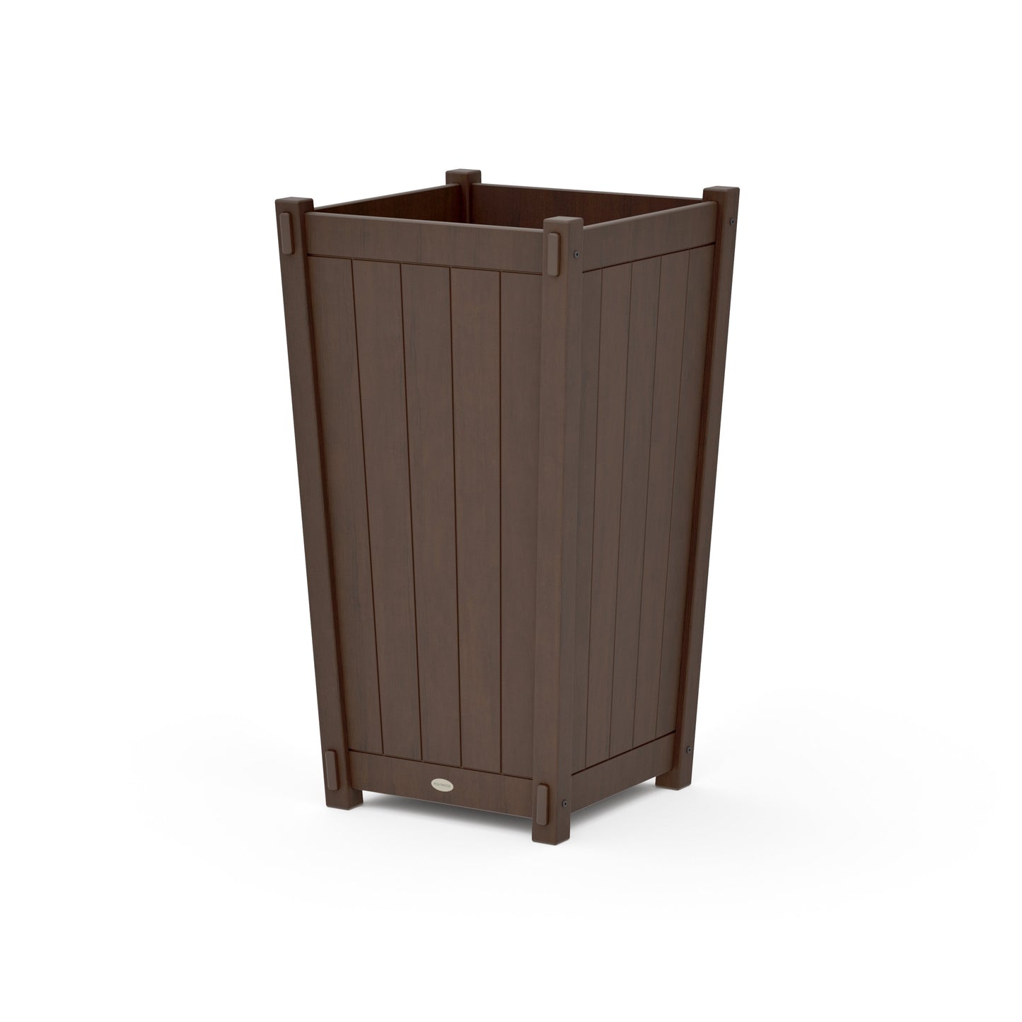 POLYWOOD Vineyard Large Tapered Square Tall Planter Box — Kona