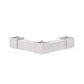 POLYWOOD 48" Nautical L- Shaped Planter Storage Bench Corner Set- Large — Vintage White