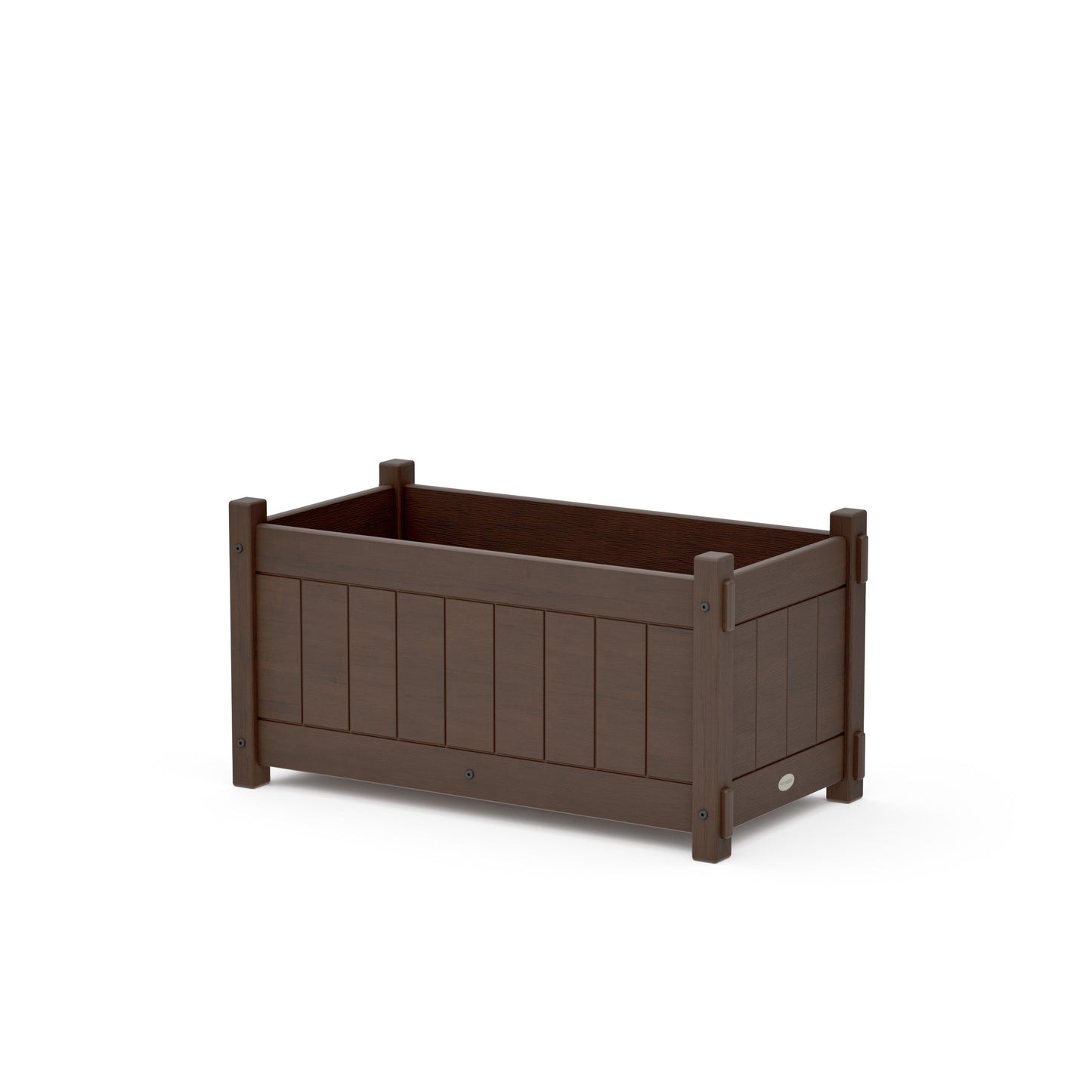 POLYWOOD Vineyard Rectangle Double Planter Box — Kona