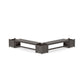 POLYWOOD 60" Nautical L- Shaped Planter Bench Corner Set — Driftwood