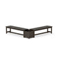 POLYWOOD 60" Vineyard L- Shaped Planter Bench Set — Vintage Coffee