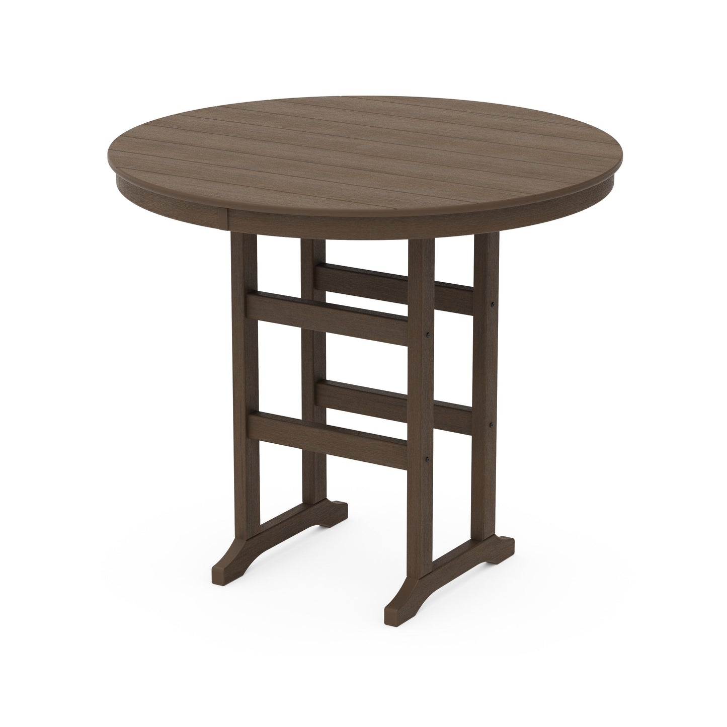 POLYWOOD 48" Round Farmhouse Bar Table — Kona