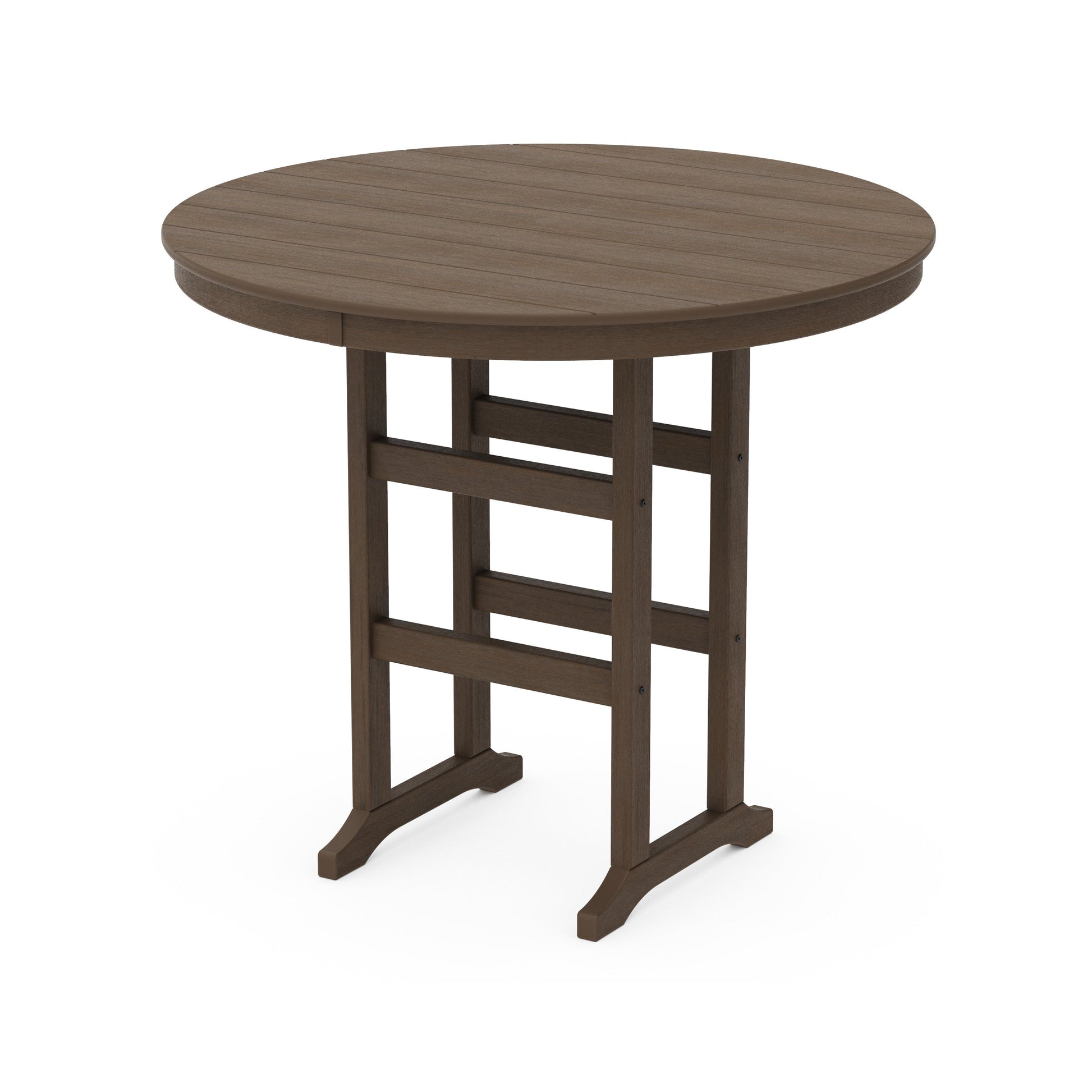 POLYWOOD 48" Round Farmhouse Bar Table — Kona