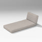 POLYWOOD Latitude Modular Chaise Seat/Back Combo — Weathered Tweed
