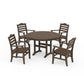 POLYWOOD Savannah 5-Piece Round Farmhouse Dining Set — Kona