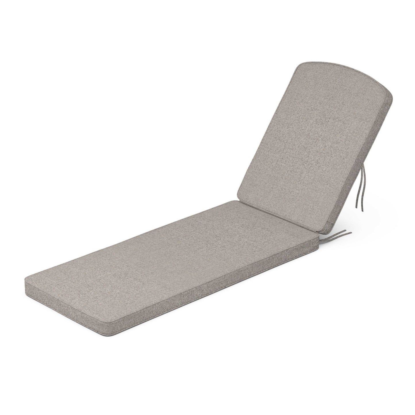 POLYWOOD Chinoiserie Chaise Cushion — Weathered Tweed