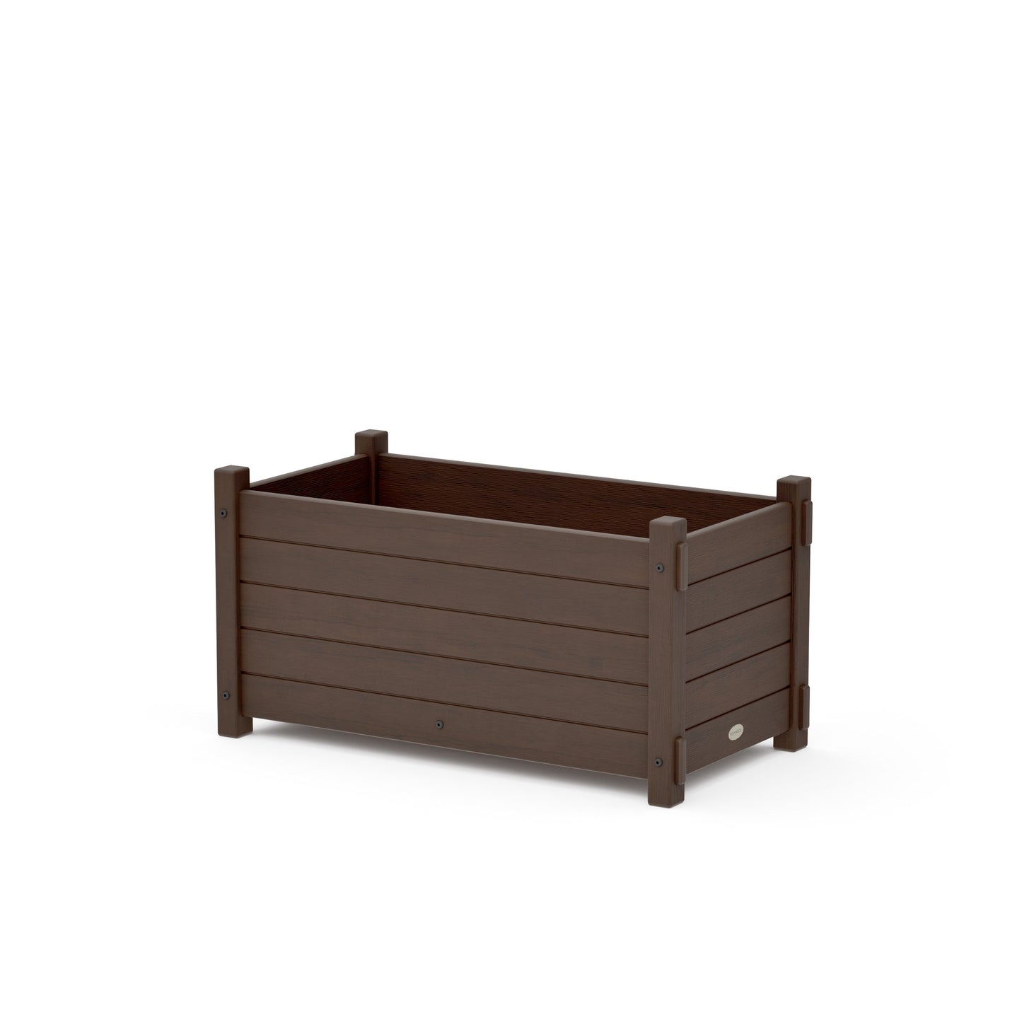 POLYWOOD Nautical Rectangle Double Planter Box — Kona