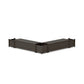 POLYWOOD 60" Nautical L- Shaped Planter Storage Bench Corner Set — Vintage Coffee