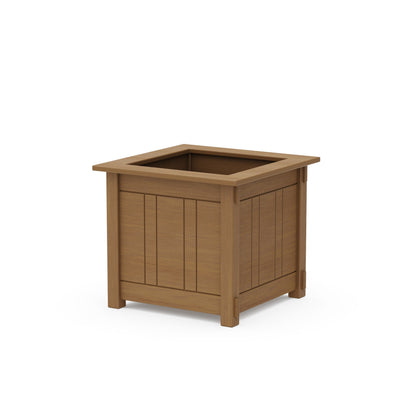 POLYWOOD Acadia Large Square Planter Box — Natural