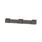 POLYWOOD 48" Nautical Straight Double Planter Storage Bench Set- Large — Driftwood