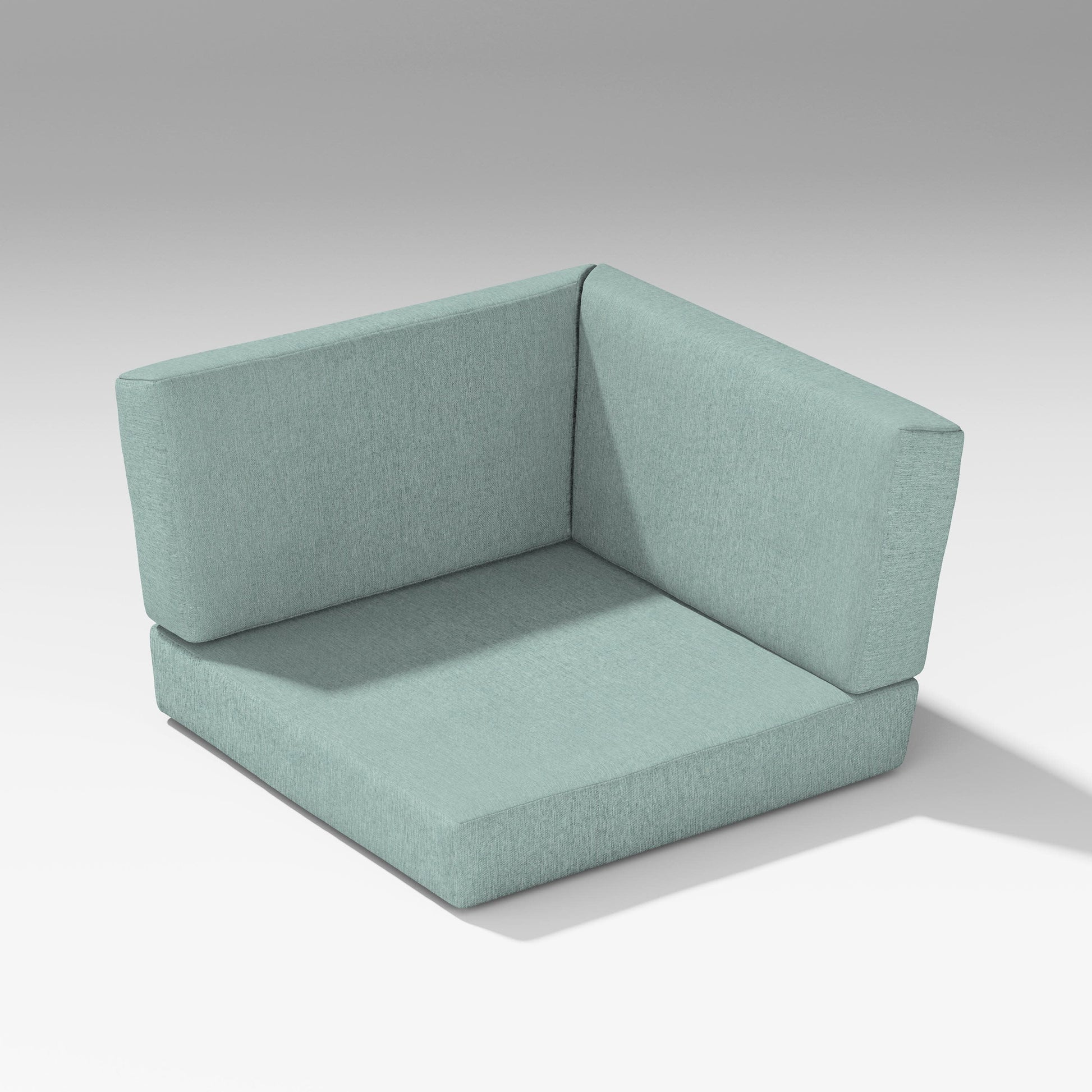 POLYWOOD Latitude Corner Seat Cushion — Glacier Spa