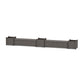 POLYWOOD 60" Vineyard Straight Double Planter Storage Bench Set- Large — Driftwood
