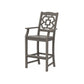POLYWOOD Chinoiserie Bar Arm Chair — Driftwood