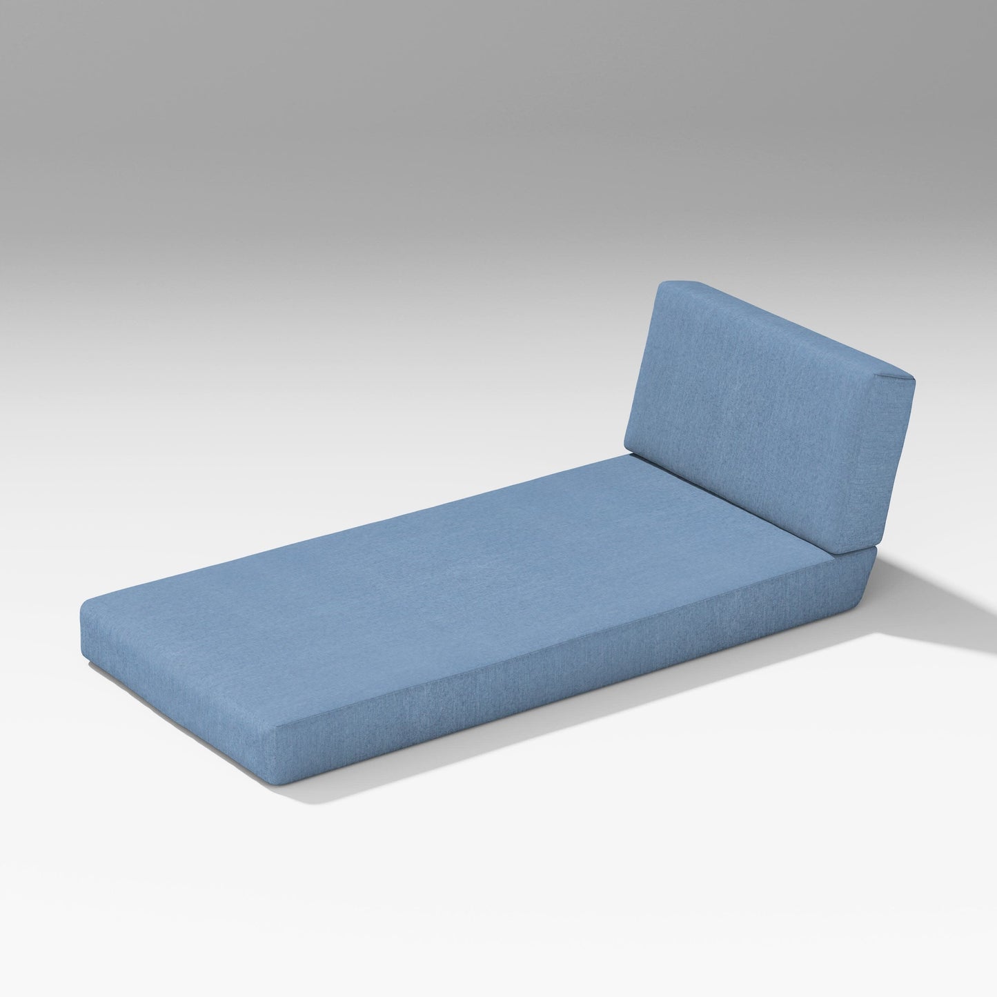 POLYWOOD Latitude Modular Chaise Seat/Back Combo — Sky Blue
