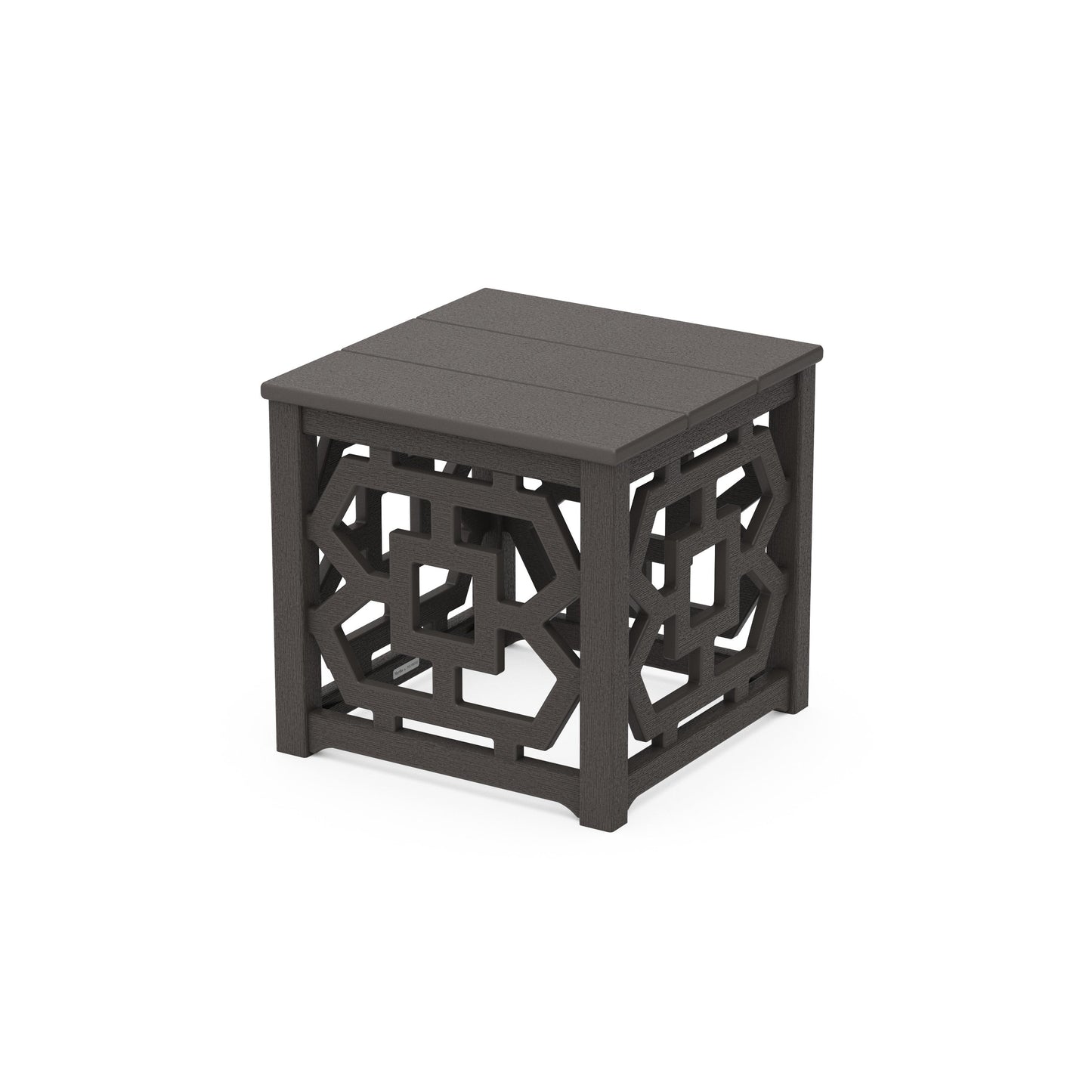 POLYWOOD Chinoiserie Accent Table — Vintage Coffee