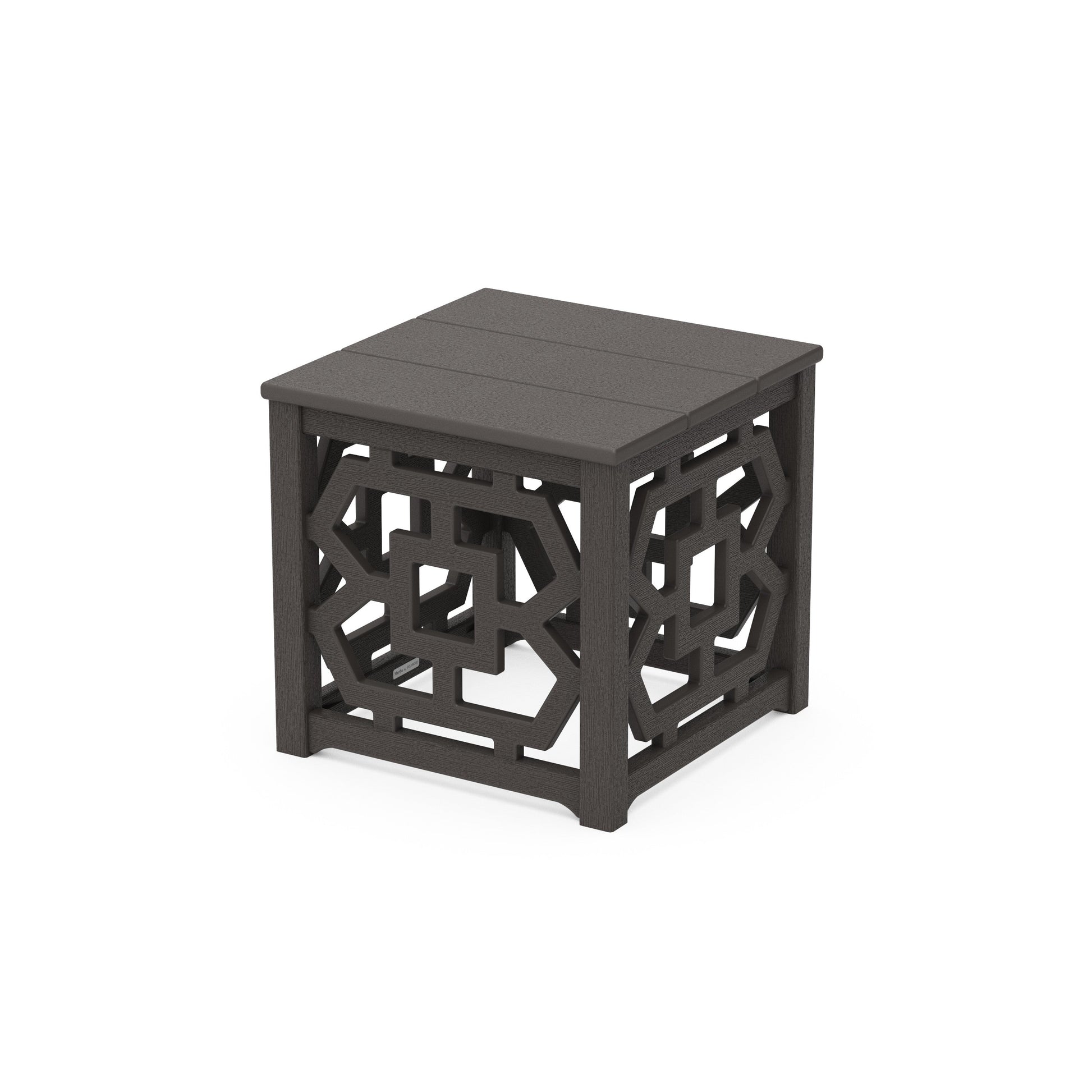 POLYWOOD Chinoiserie Accent Table — Vintage Coffee
