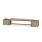 POLYWOOD 60" Vineyard Straight Planter Bench Set — Vintage Sahara
