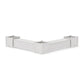 POLYWOOD 60" Country Living L- Shaped Planter Storage Bench Corner Set- Large — Vintage White