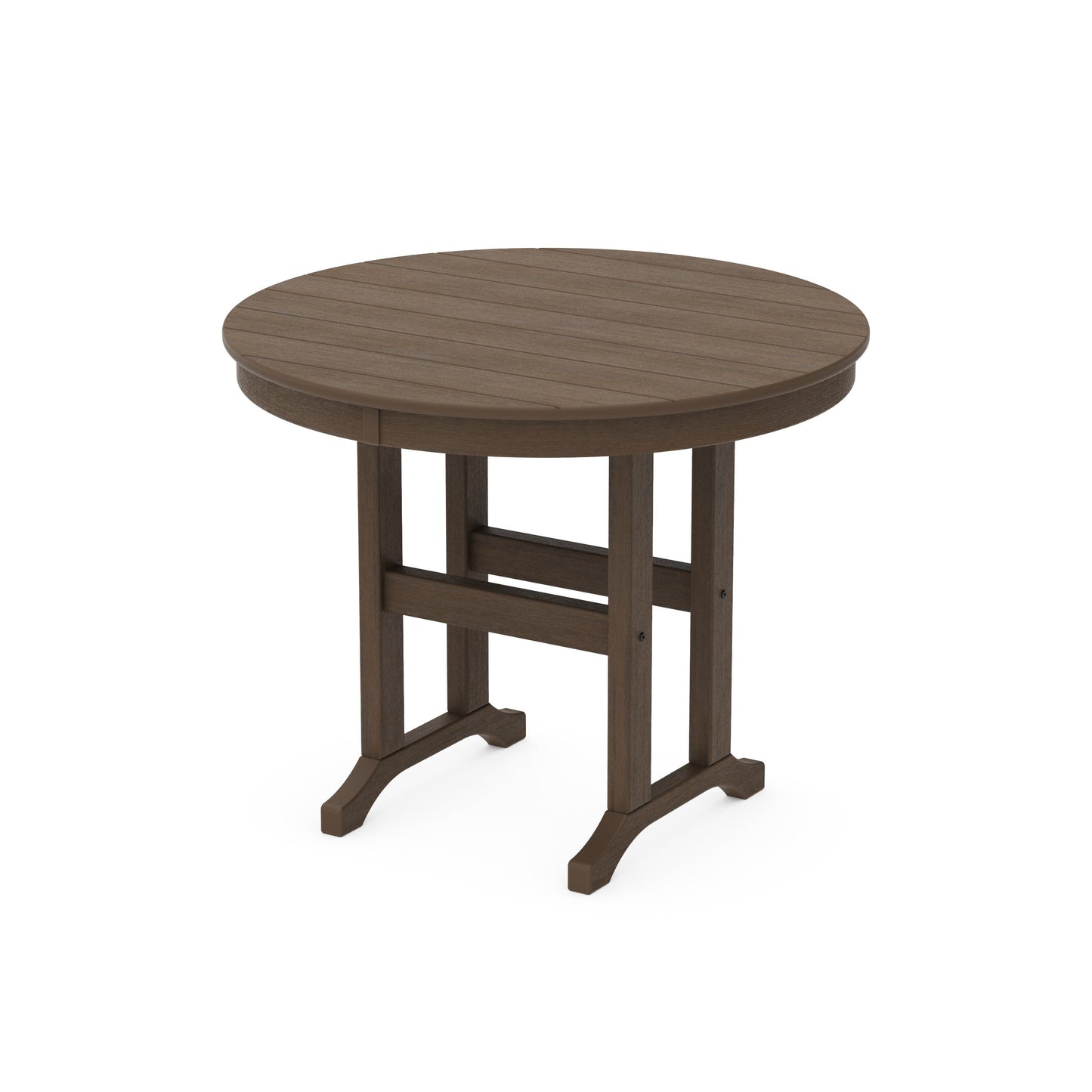 POLYWOOD 36" Round Farmhouse Dining Table — Kona
