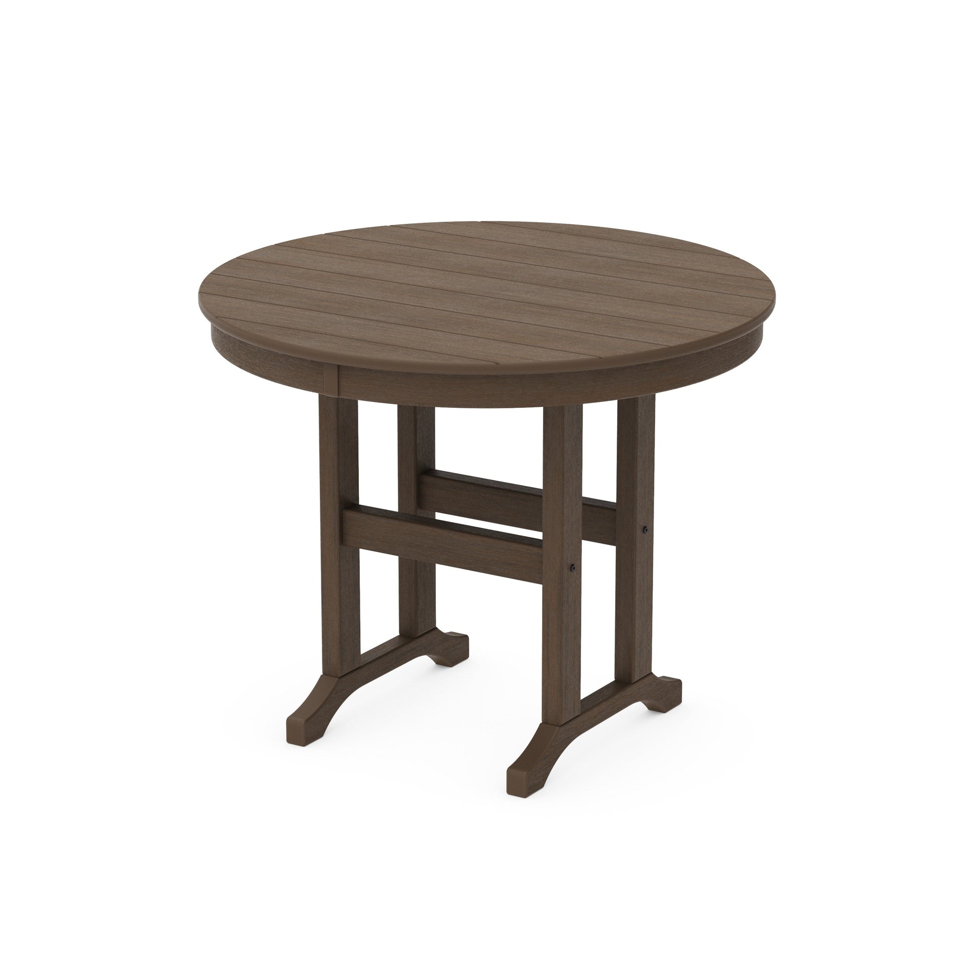 POLYWOOD 36" Round Farmhouse Dining Table — Kona
