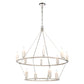 WHITE STONE 40'' WIDE 12-LIGHT CHANDELIER - FREE SHIPPING !!!