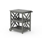 POLYWOOD Wovendale Bar Cart — Slate Grey
