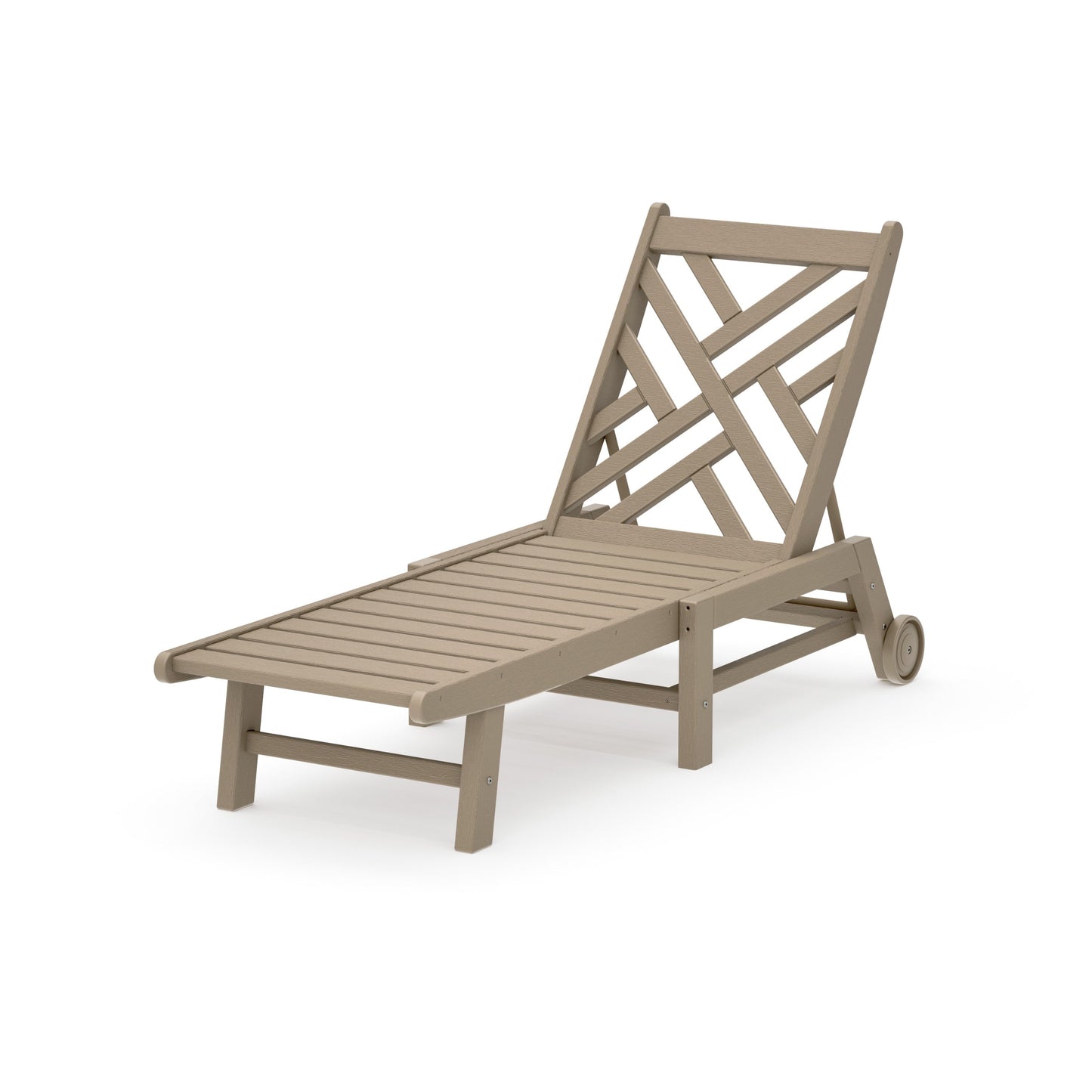 POLYWOOD Chippendale Chaise with Wheels — Vintage Sahara