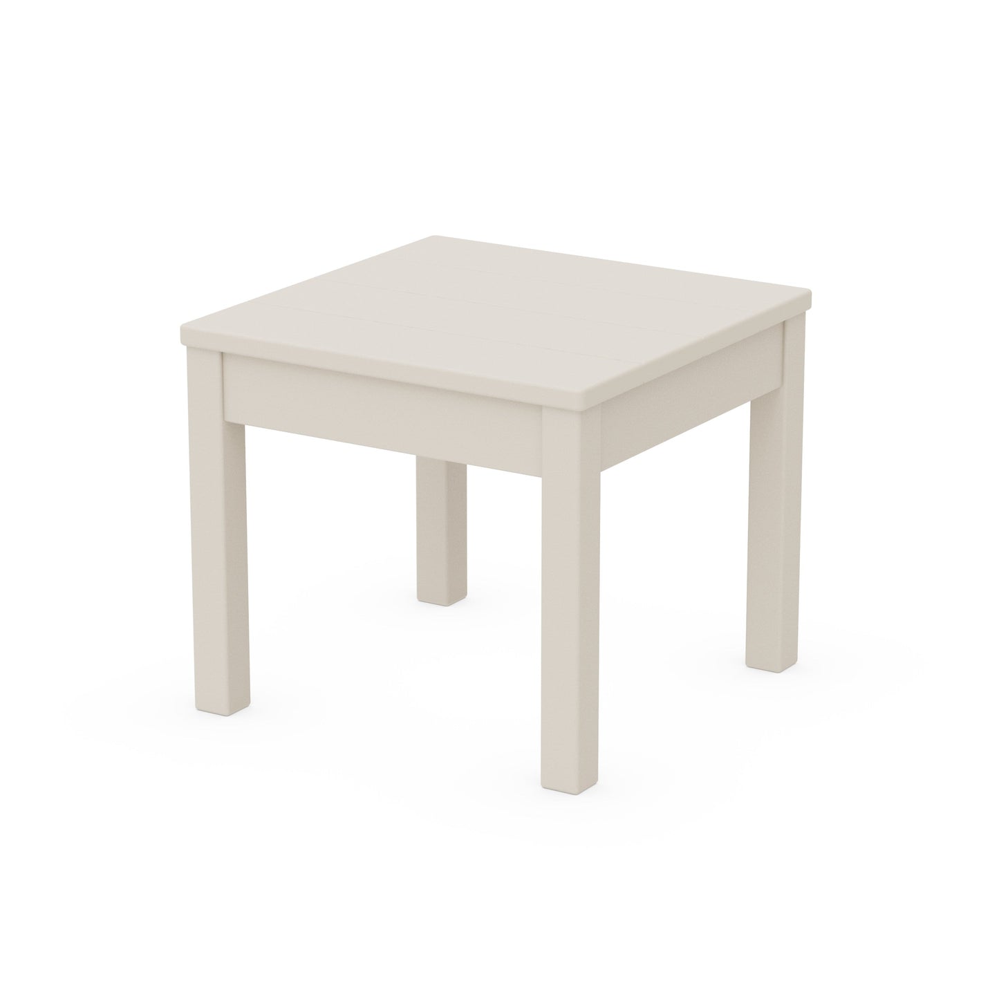 POLYWOOD 22" Square End Table — Sand