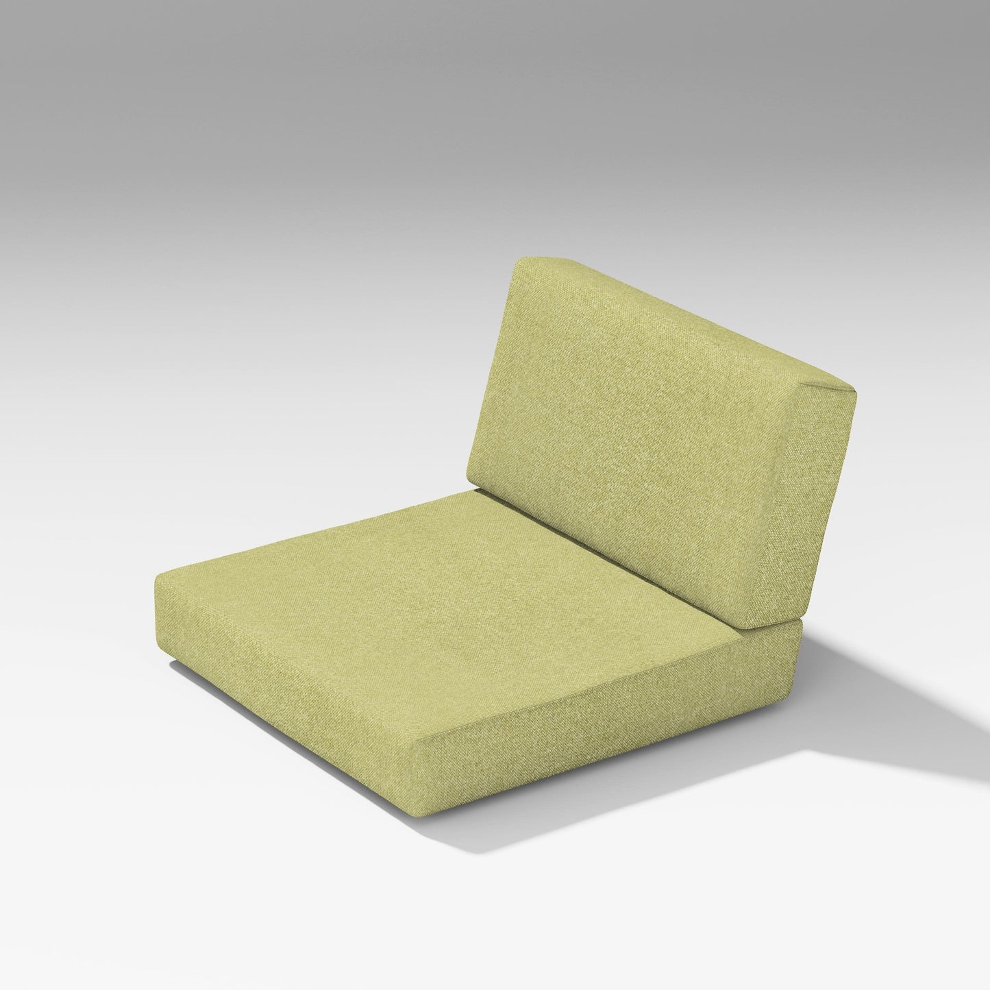 POLYWOOD Latitude Modular Seat/Back Cushions — Chartreuse Boucle